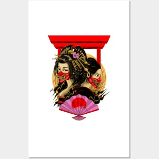 Geisha Posters and Art